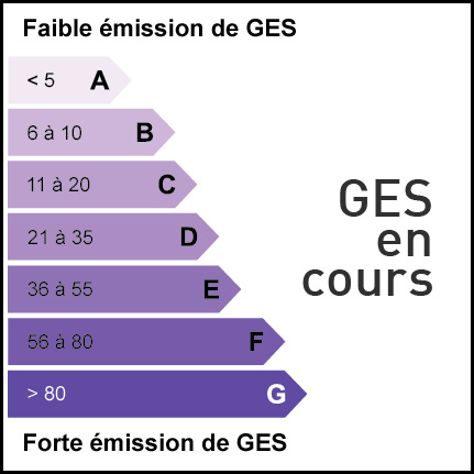 Étiquette climat indiquant que le GES est en cours.